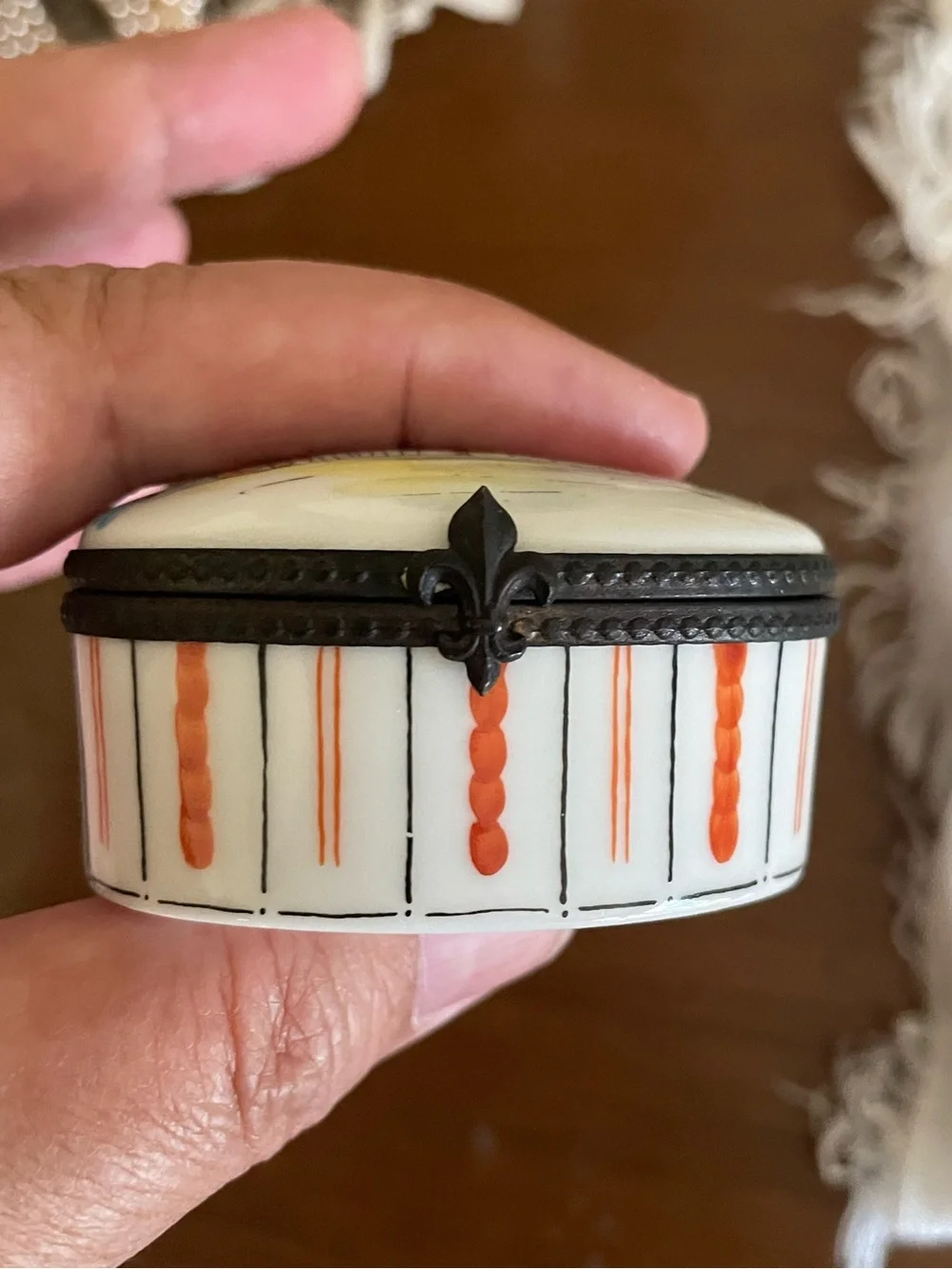 Limoges Bastille Trinket Box Genuine.